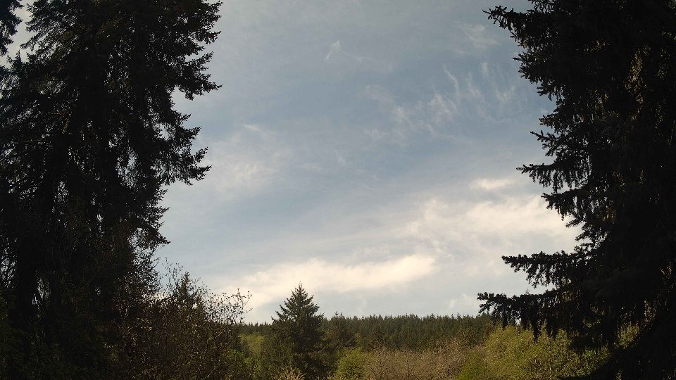 Pacific Northwest skyline timelapse frame from May 1st, 2026 at 11:15 AM