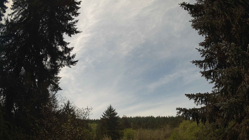 Pacific Northwest skyline timelapse frame from May 1st, 2026 at 12:00 PM