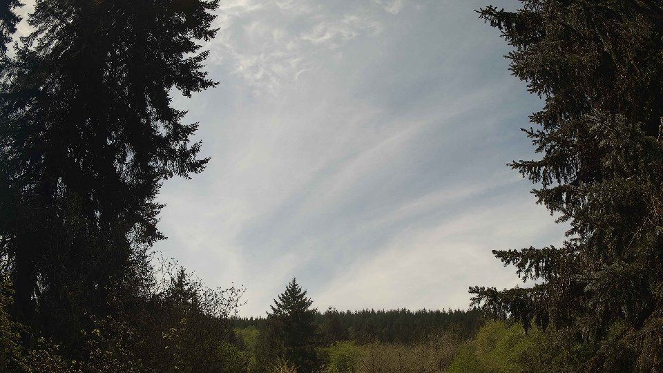 Pacific Northwest skyline timelapse frame from May 1st, 2026 at 12:15 PM