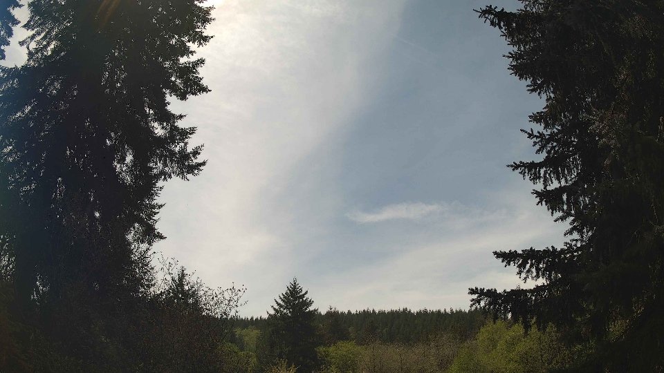 Pacific Northwest skyline timelapse frame from May 1st, 2026 at 1:00 PM