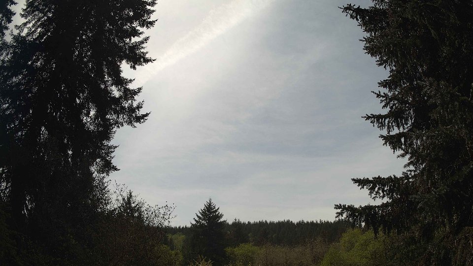 Pacific Northwest skyline timelapse frame from May 1st, 2026 at 1:30 PM
