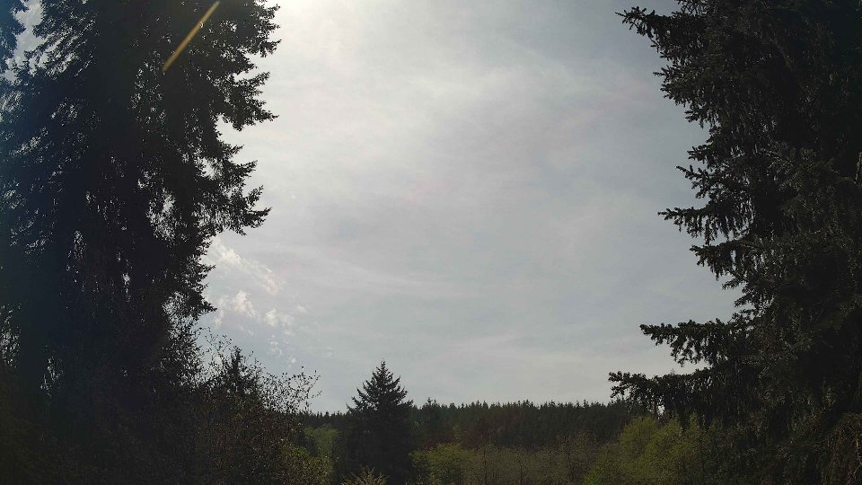 Pacific Northwest skyline timelapse frame from May 1st, 2026 at 1:45 PM