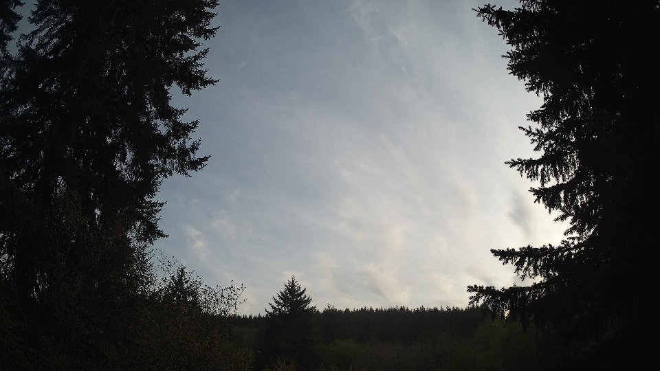Pacific Northwest skyline timelapse frame from May 1st, 2026 at 7:00 PM