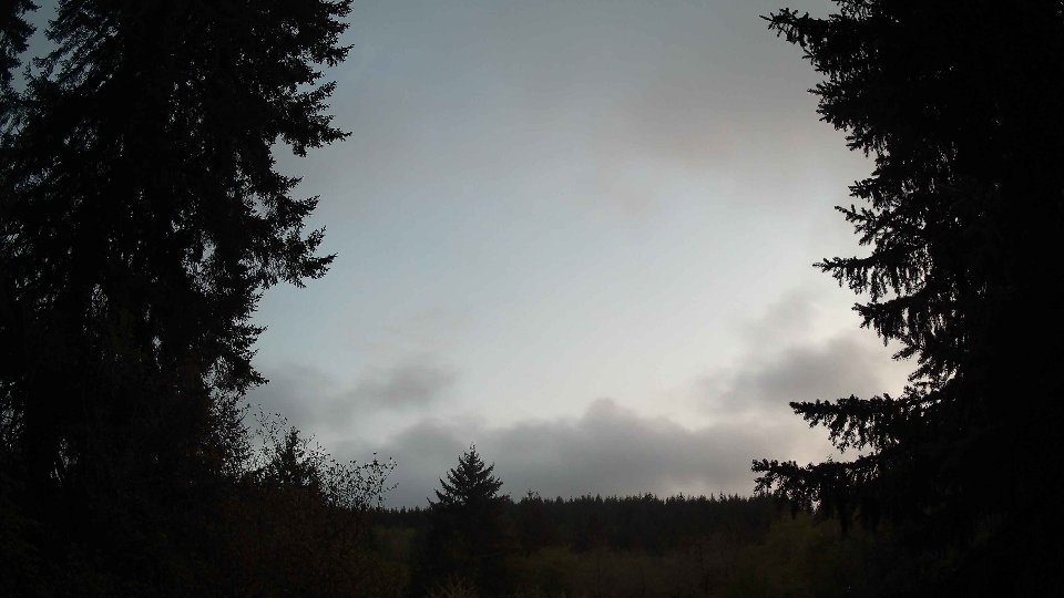 Pacific Northwest skyline timelapse frame from May 1st, 2026 at 8:30 PM