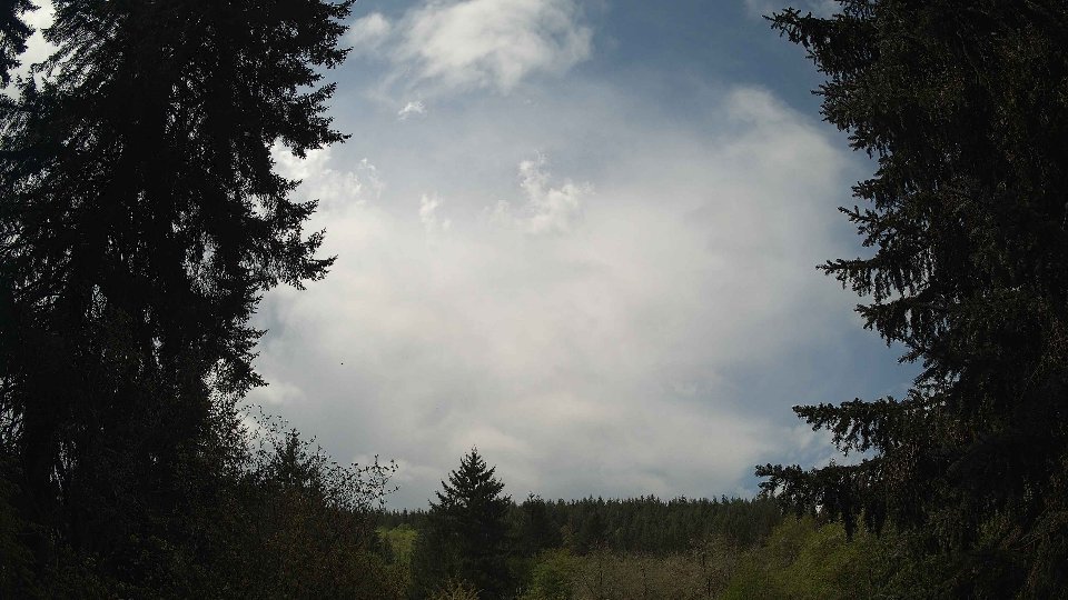 Pacific Northwest skyline timelapse frame from May 2nd, 2026 at 11:45 AM