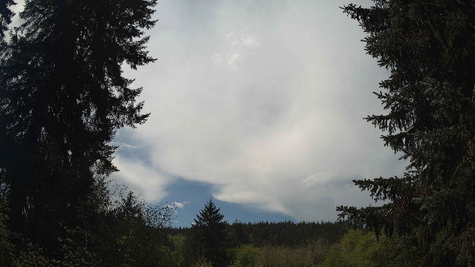 Pacific Northwest skyline timelapse frame from May 2nd, 2026 at 12:15 PM