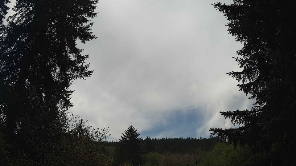Pacific Northwest skyline timelapse frame from May 2nd, 2026 at 12:45 PM