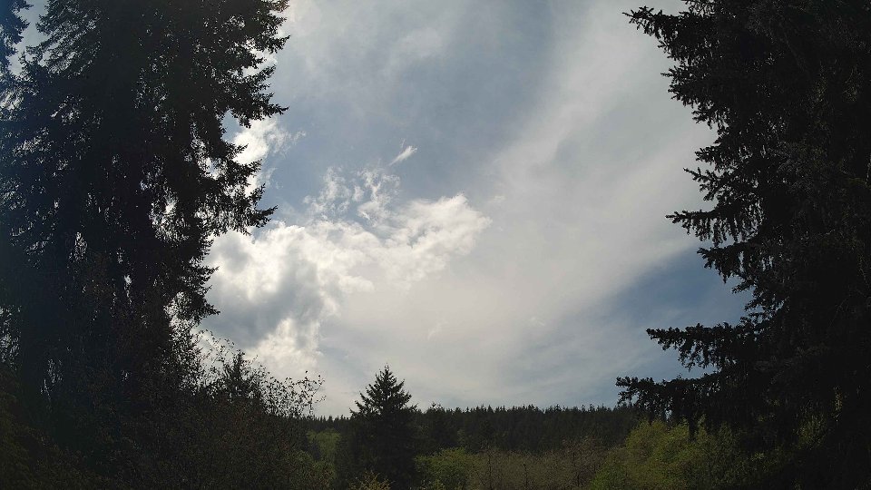 Pacific Northwest skyline timelapse frame from May 2nd, 2026 at 1:00 PM