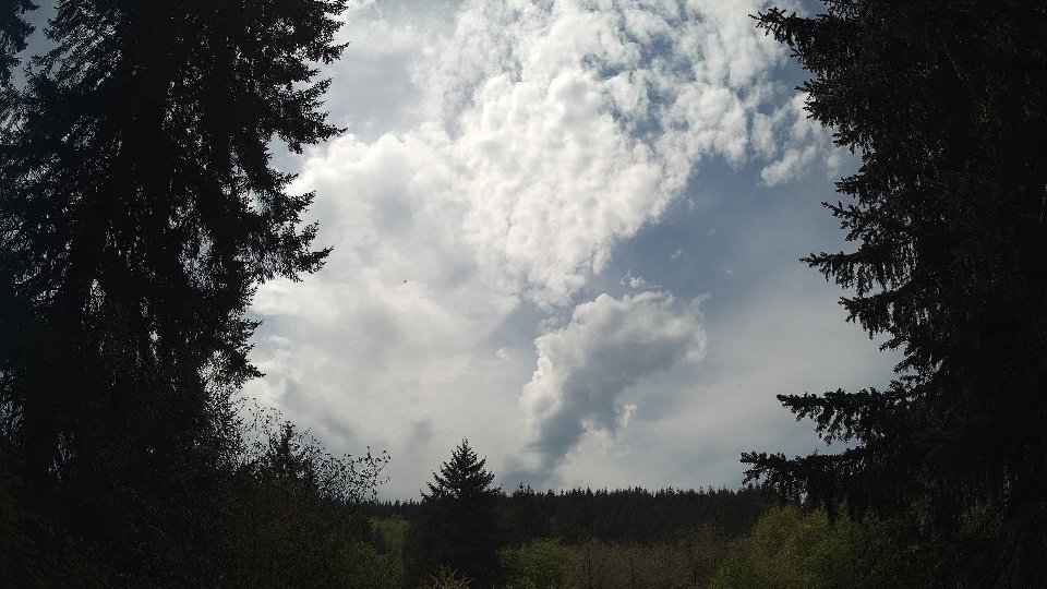 Pacific Northwest skyline timelapse frame from May 2nd, 2026 at 1:15 PM