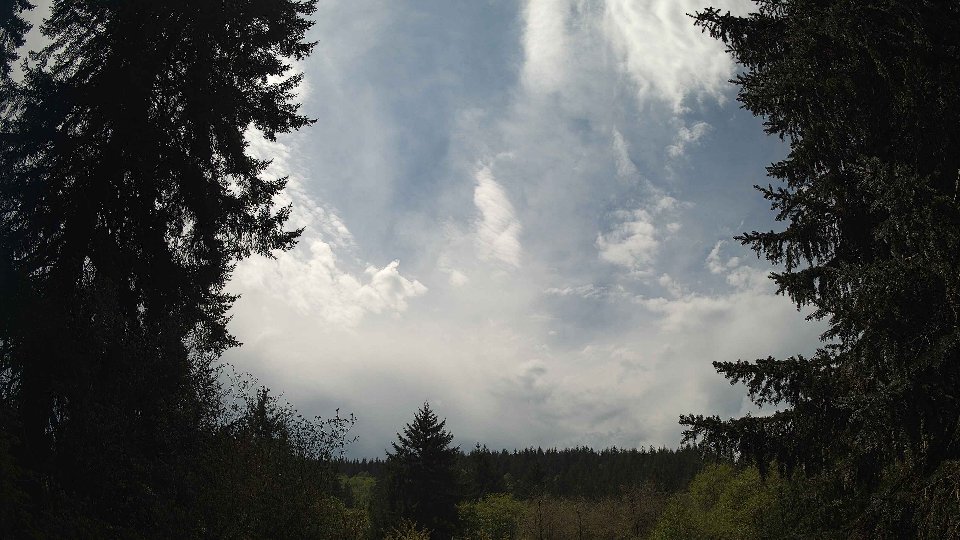 Pacific Northwest skyline timelapse frame from May 2nd, 2026 at 1:30 PM