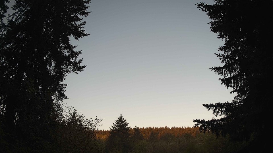 Pacific Northwest skyline timelapse frame from May 3rd, 2026 at 6:15 AM