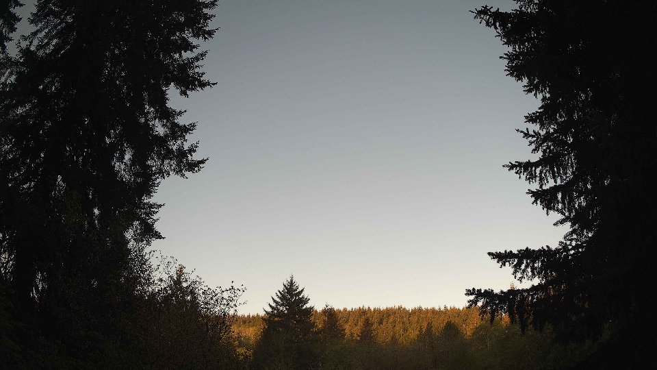 Pacific Northwest skyline timelapse frame from May 3rd, 2026 at 6:45 AM