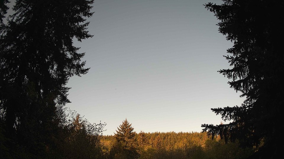 Pacific Northwest skyline timelapse frame from May 3rd, 2026 at 7:15 AM