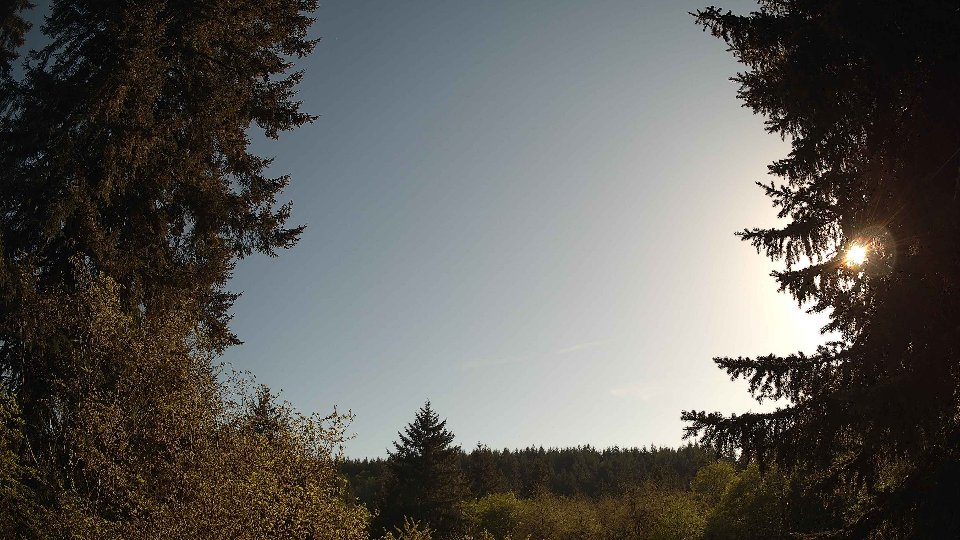 Pacific Northwest skyline timelapse frame from May 3rd, 2026 at 5:45 PM