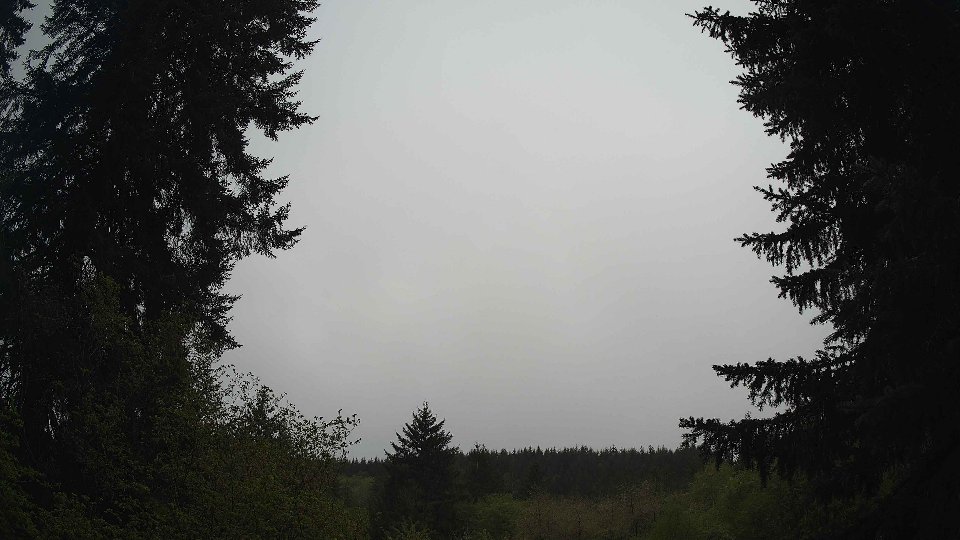 Pacific Northwest skyline timelapse frame from May 4th, 2026 at 7:30 AM
