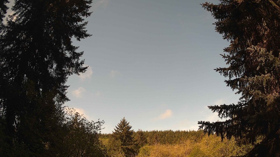 Pacific Northwest skyline timelapse frame from May 4th, 2026 at 9:45 AM
