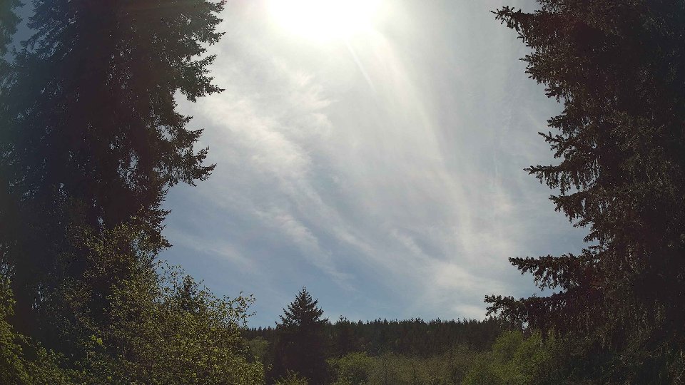 Pacific Northwest skyline timelapse frame from May 4th, 2026 at 2:45 PM