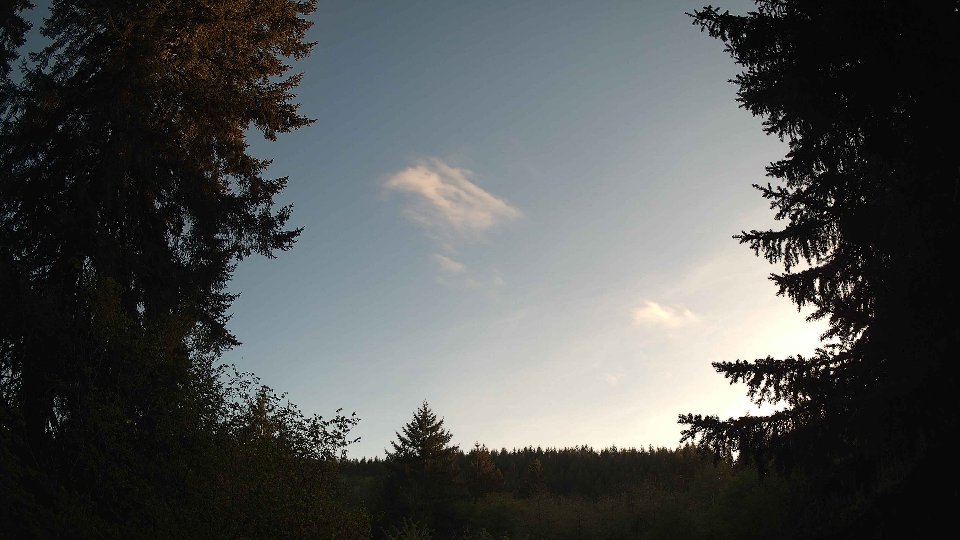 Pacific Northwest skyline timelapse frame from May 4th, 2026 at 7:15 PM