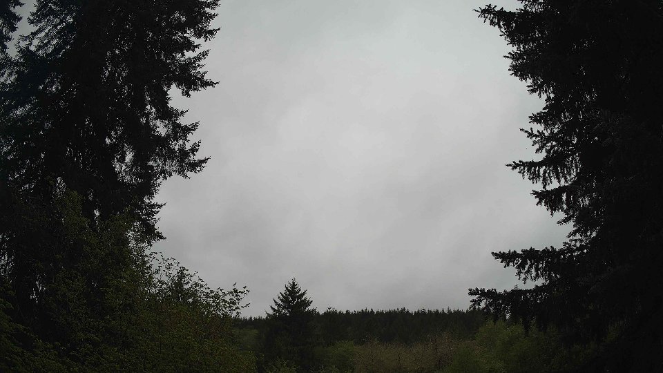 Pacific Northwest skyline timelapse on May 5th, 2026 at 7:45 AM