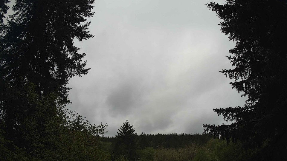 Pacific Northwest skyline timelapse on May 5th, 2026 at 8:30 AM