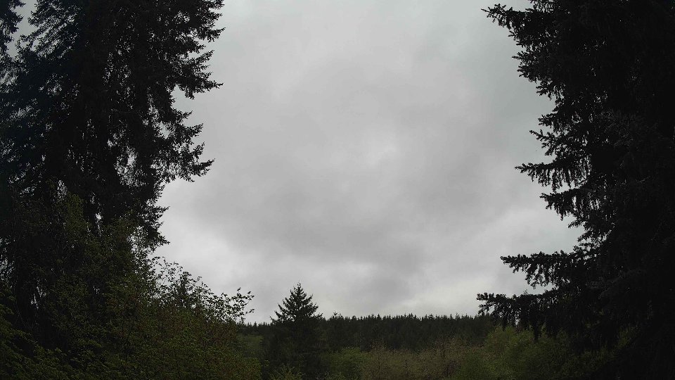 Pacific Northwest skyline timelapse on May 5th, 2026 at 9:00 AM