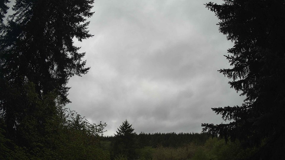 Pacific Northwest skyline timelapse on May 5th, 2026 at 9:45 AM