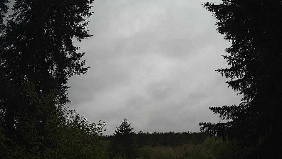 Pacific Northwest skyline timelapse on May 5th, 2026 at 12:00 PM