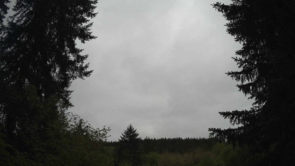 Pacific Northwest skyline timelapse on May 5th, 2026 at 12:15 PM