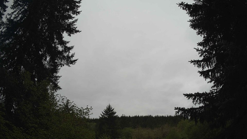 Pacific Northwest skyline timelapse on May 5th, 2026 at 12:45 PM