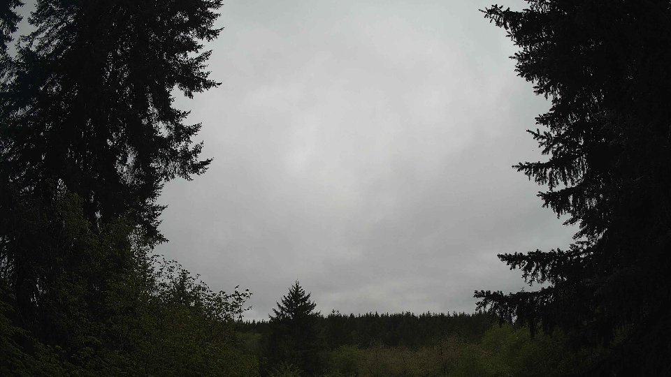 Pacific Northwest skyline timelapse on May 5th, 2026 at 1:30 PM
