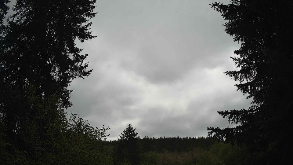 Pacific Northwest skyline timelapse on May 5th, 2026 at 2:15 PM