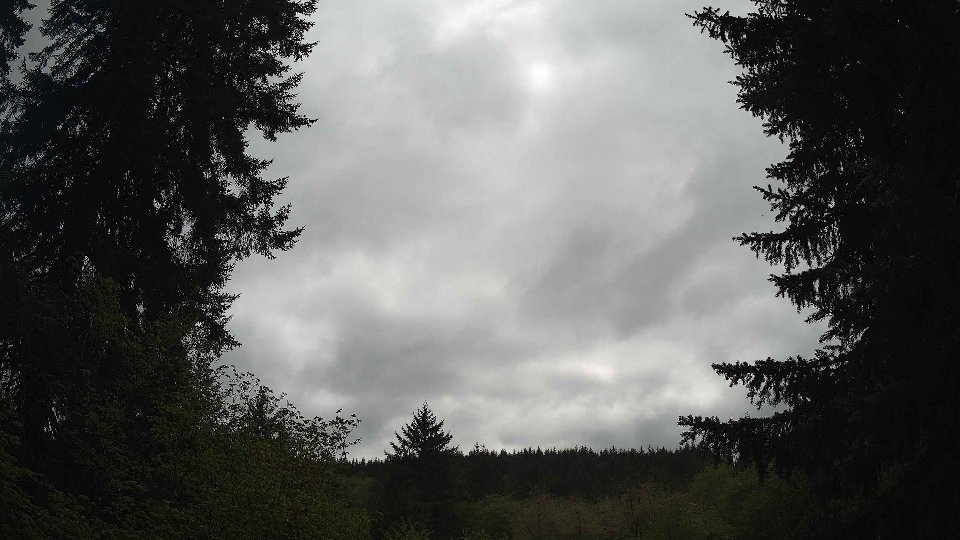 Pacific Northwest skyline timelapse on May 5th, 2026 at 2:30 PM