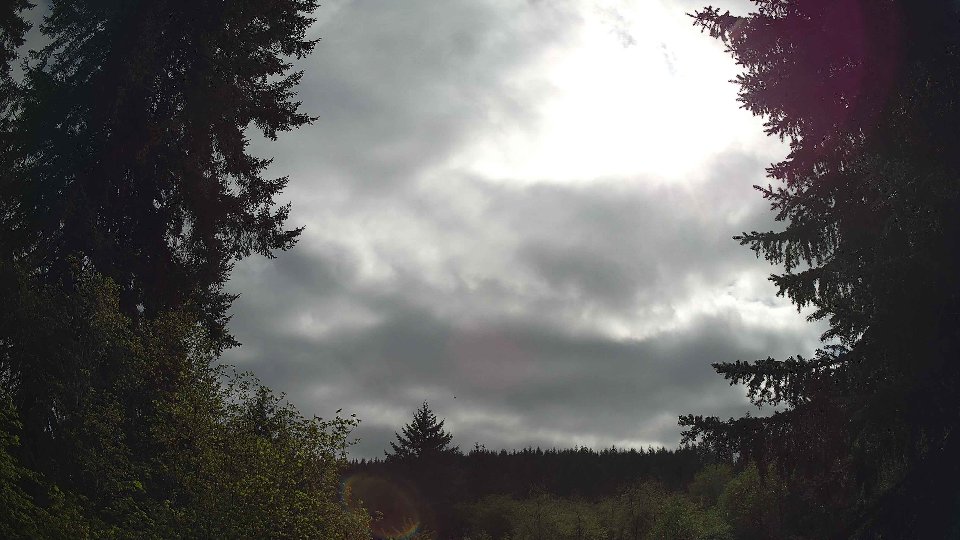 Pacific Northwest skyline timelapse on May 5th, 2026 at 4:15 PM