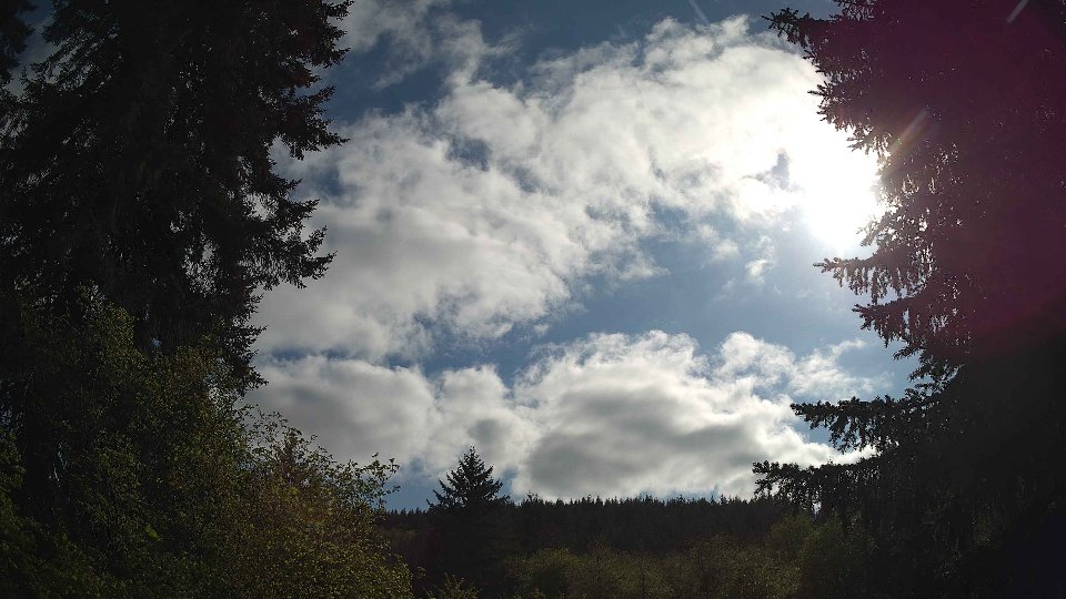 Pacific Northwest skyline timelapse on May 5th, 2026 at 5:00 PM