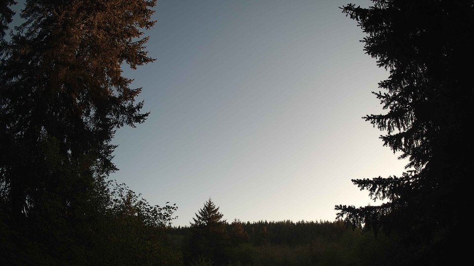 Pacific Northwest skyline timelapse on May 5th, 2026 at 7:15 PM