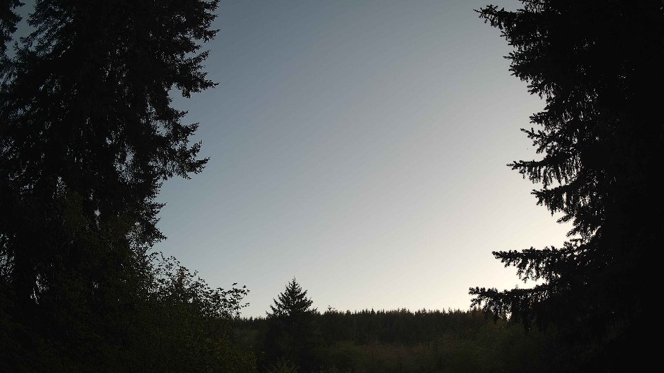 Pacific Northwest skyline timelapse on May 5th, 2026 at 7:30 PM