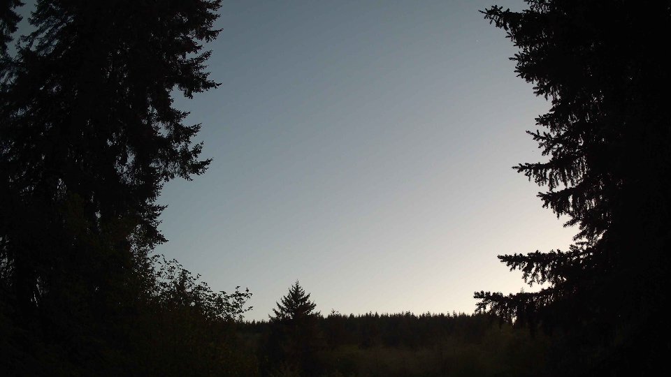 Pacific Northwest skyline timelapse on May 5th, 2026 at 8:45 PM