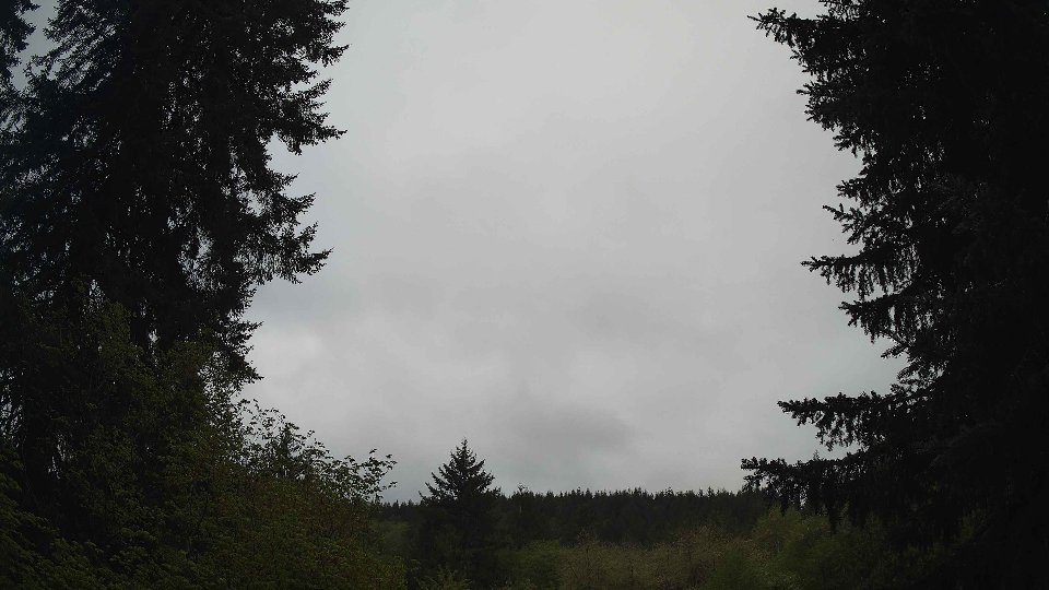 Pacific Northwest skyline timelapse frame from May 6th, 2026 at 6:45 AM