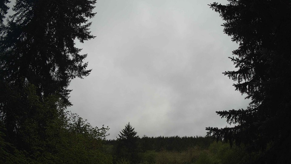 Pacific Northwest skyline timelapse frame from May 6th, 2026 at 8:30 AM