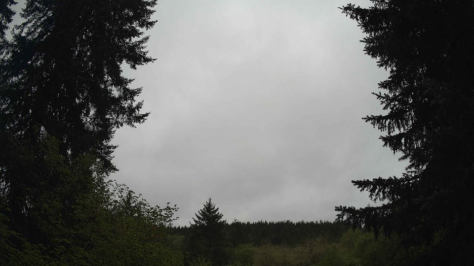 Pacific Northwest skyline timelapse frame from May 6th, 2026 at 8:45 AM