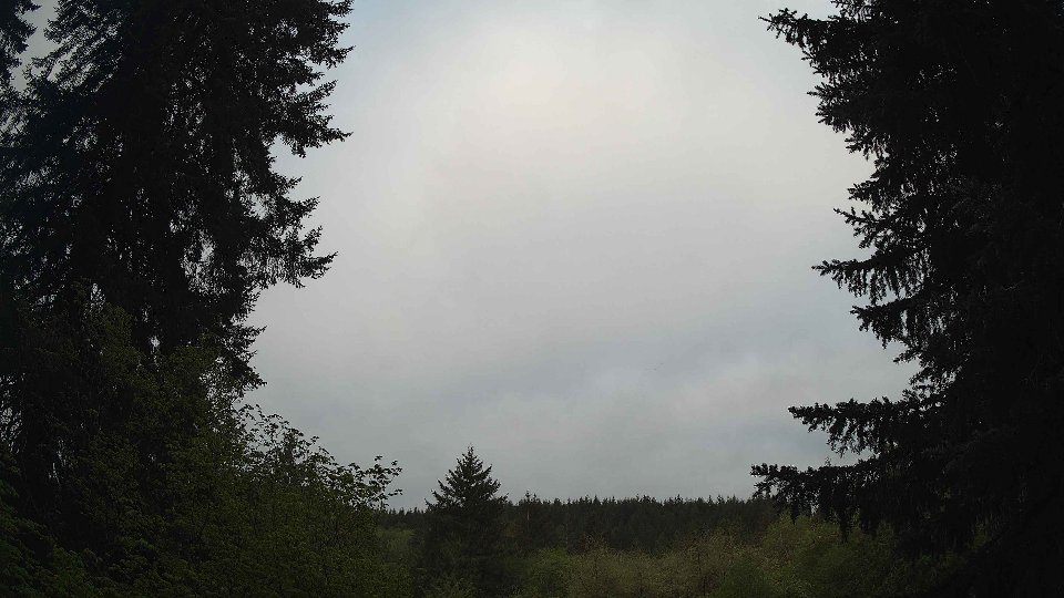 Pacific Northwest skyline timelapse frame from May 7th, 2026 at 6:45 AM