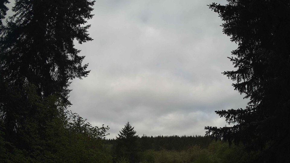Pacific Northwest skyline timelapse frame from May 7th, 2026 at 8:45 AM