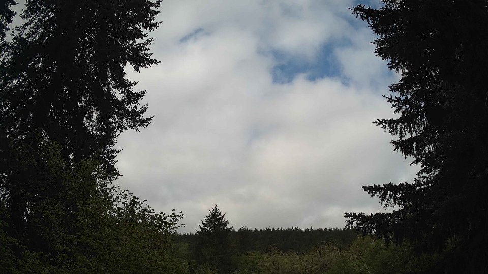 Pacific Northwest skyline timelapse frame from May 7th, 2026 at 9:15 AM