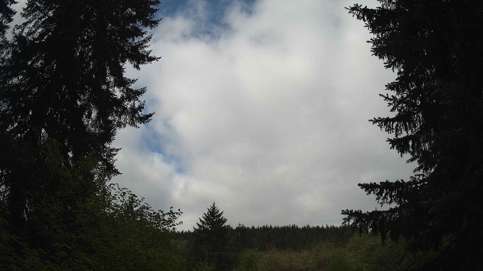 Pacific Northwest skyline timelapse frame from May 7th, 2026 at 9:30 AM