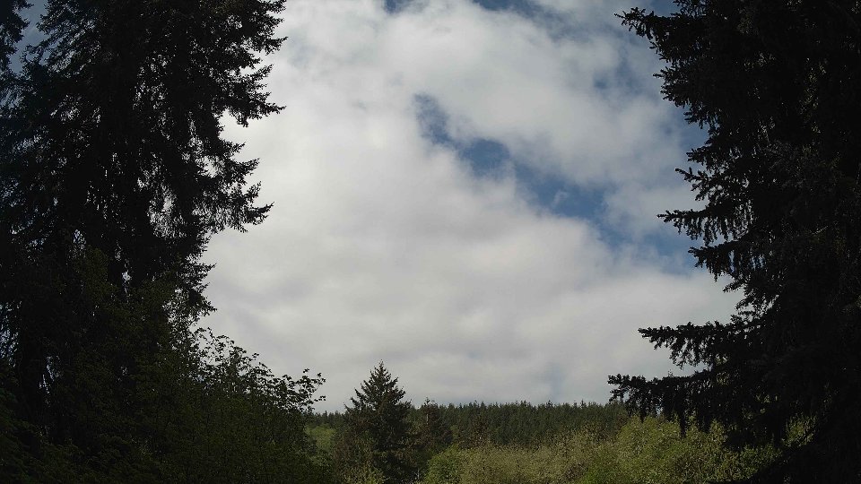 Pacific Northwest skyline timelapse frame from May 7th, 2026 at 10:30 AM