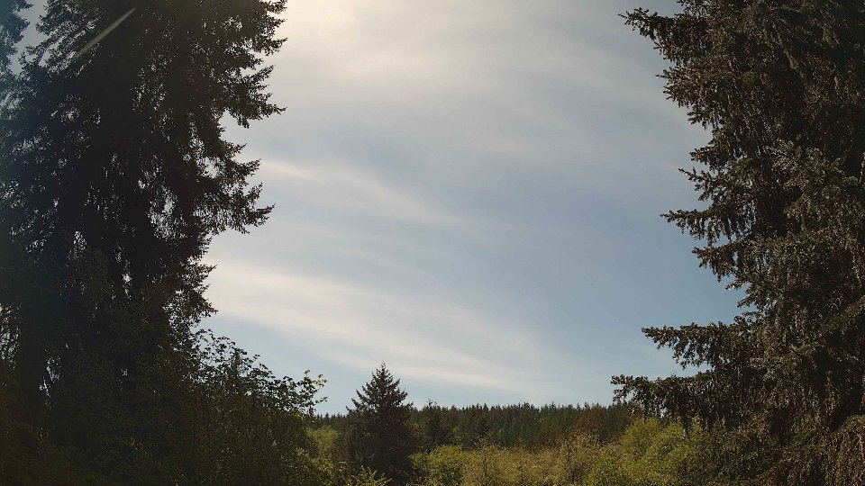Pacific Northwest skyline timelapse frame from May 7th, 2026 at 1:30 PM