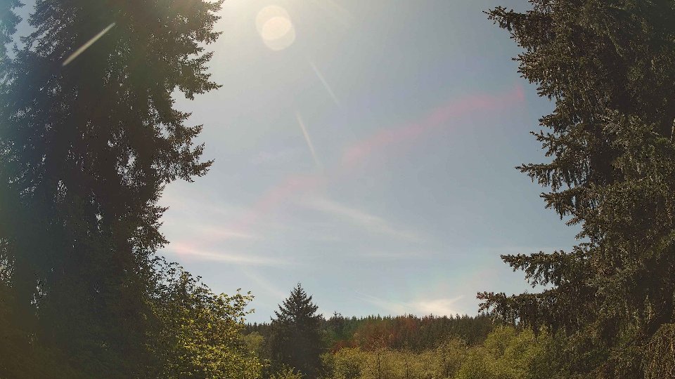 Pacific Northwest skyline timelapse frame from May 7th, 2026 at 1:45 PM