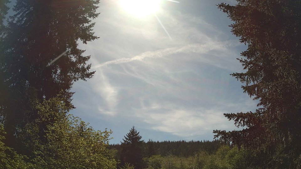 Pacific Northwest skyline timelapse frame from May 7th, 2026 at 2:45 PM