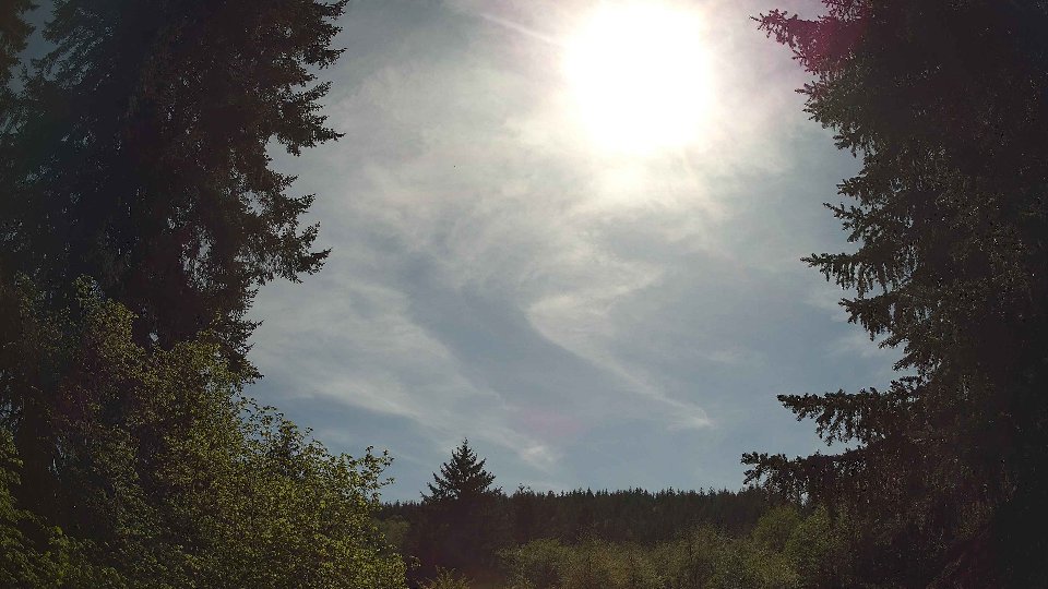 Pacific Northwest skyline timelapse frame from May 7th, 2026 at 3:45 PM