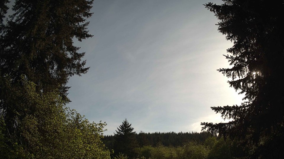 Pacific Northwest skyline timelapse frame from May 7th, 2026 at 5:45 PM